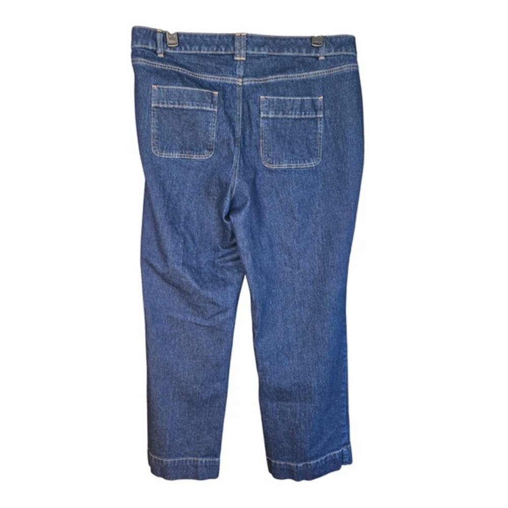 Talbots 16W Classic Sail Trouser Astoria Wash High Rise Straight Leg Blue Jeans